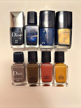 Designer nailpolish set of 8 - Dior, Chanel, YSL